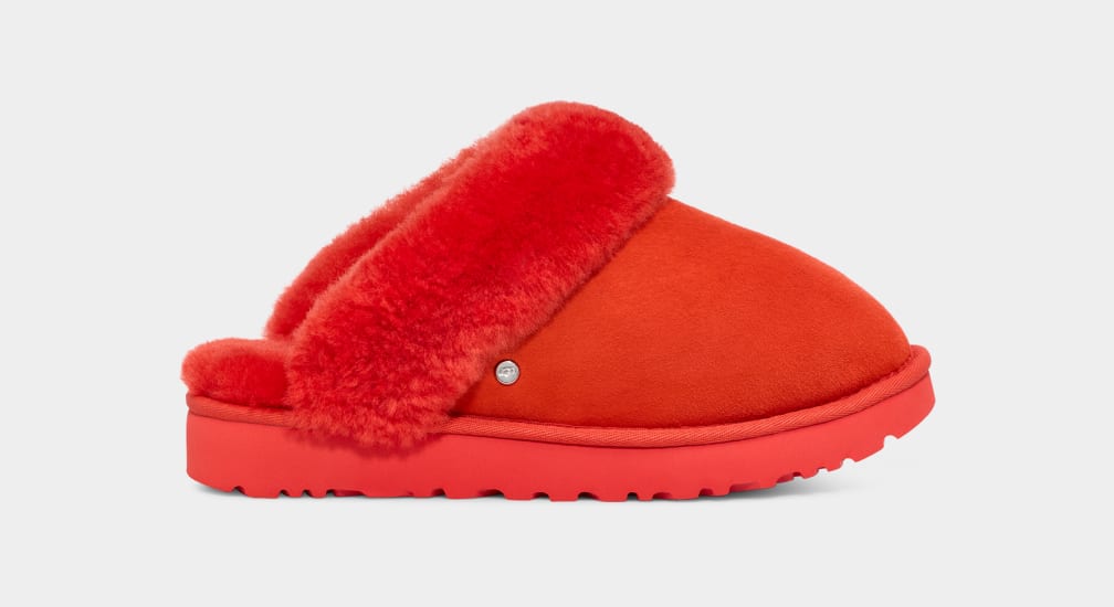 Red Ugg Classic II Women Slippers | 360742-IAZ