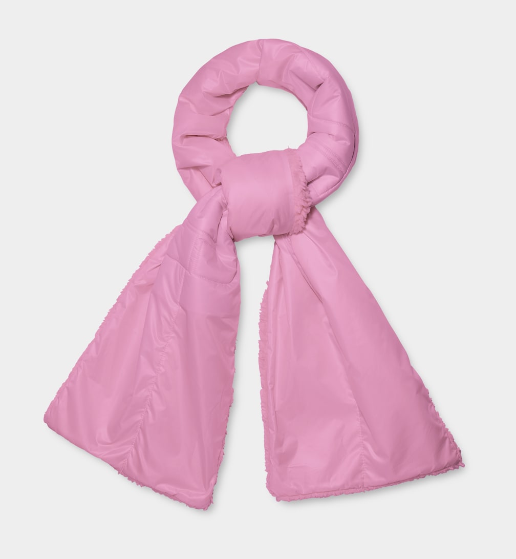 Rose Ugg Sherpa Puffer Logo Women Scarves | 057391-WPY