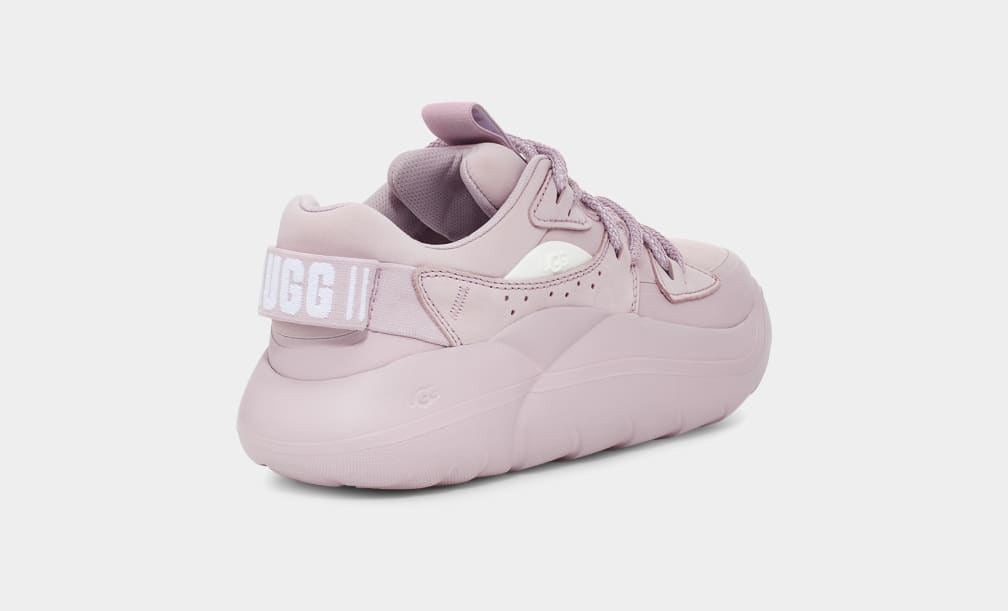 Rose / Grey Ugg LA Cloud Lace Women Sneakers | 037859-HLI