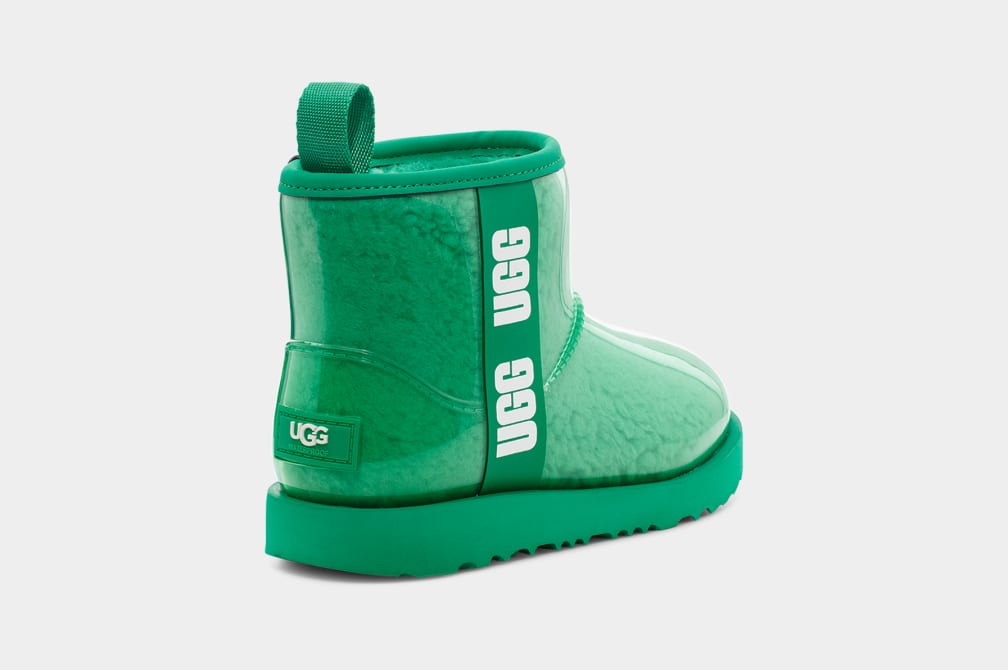 Turquoise / Green Ugg Classic Clear Mini II Kids' Boots | 590186-EOD