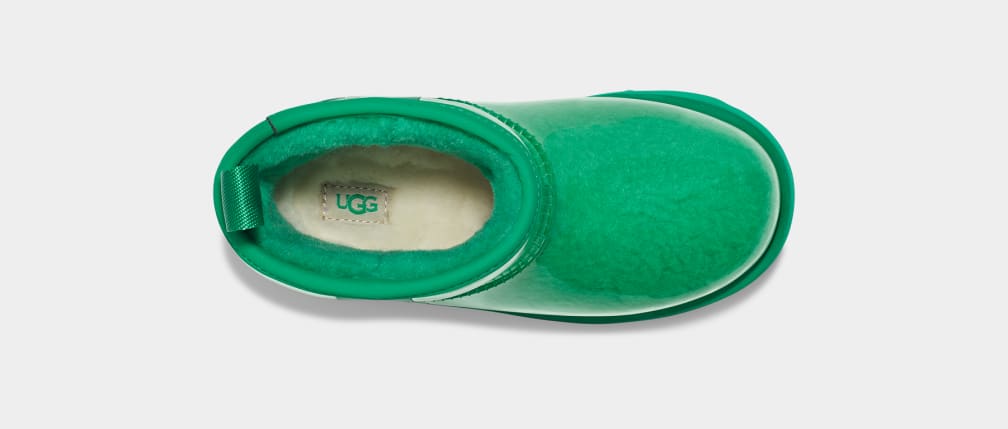 Turquoise / Green Ugg Classic Clear Mini II Kids' Boots | 590186-EOD