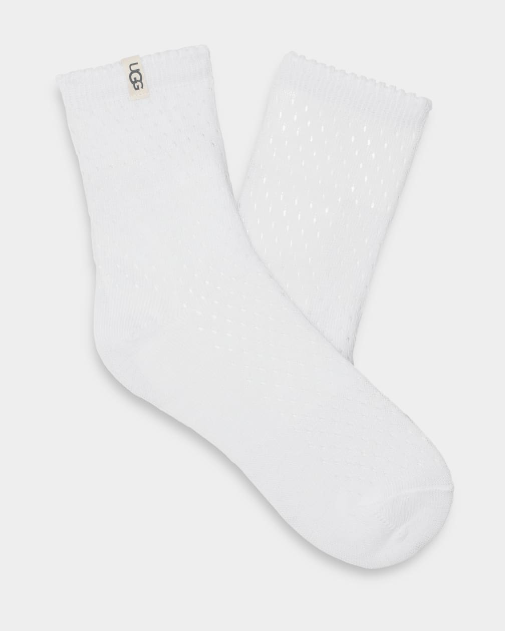 White Ugg Adabella Quarter Women Socks | 128954-JQR