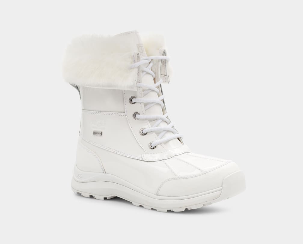 White Ugg Adirondack III Patent Women Boots | 762895-CYX