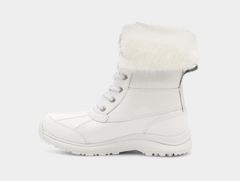 White Ugg Adirondack III Patent Women Boots | 762895-CYX