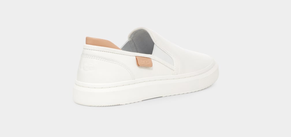 White Ugg Alameda Women Slip On | 632147-TEX