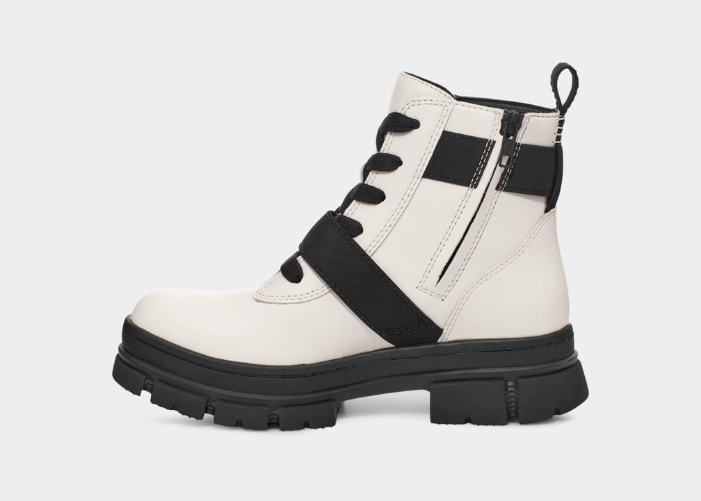 White Ugg Ashton Lace Up Women Boots | 718529-TZB