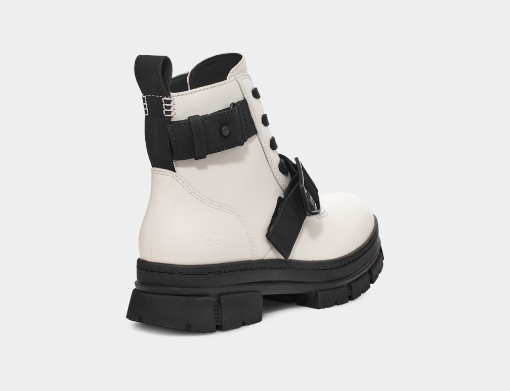 White Ugg Ashton Lace Up Women Boots | 718529-TZB