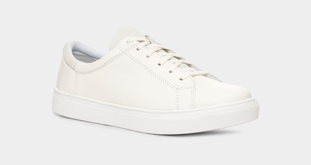 White Ugg Baysider Low Weather Men Sneakers | 608537-APE