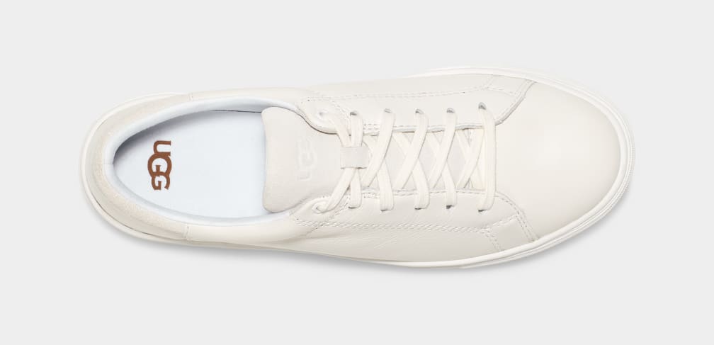 White Ugg Baysider Low Weather Men Sneakers | 608537-APE