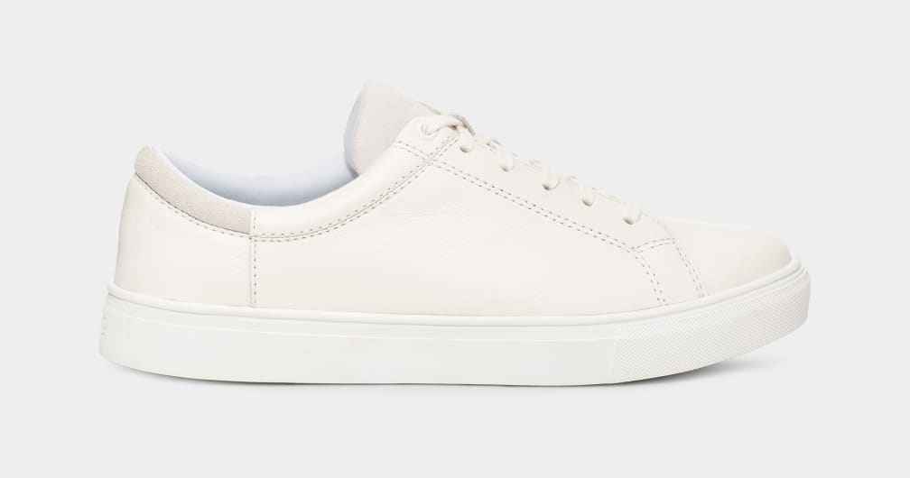 White Ugg Baysider Low Weather Men Sneakers | 608537-APE