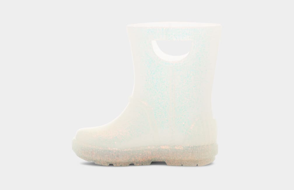 White Ugg Drizlita Glitter Kids' Boots | 649125-MXU