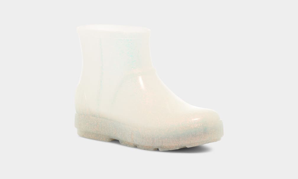 White Ugg Drizlita Glitter Kids' Boots | 851730-ZWY