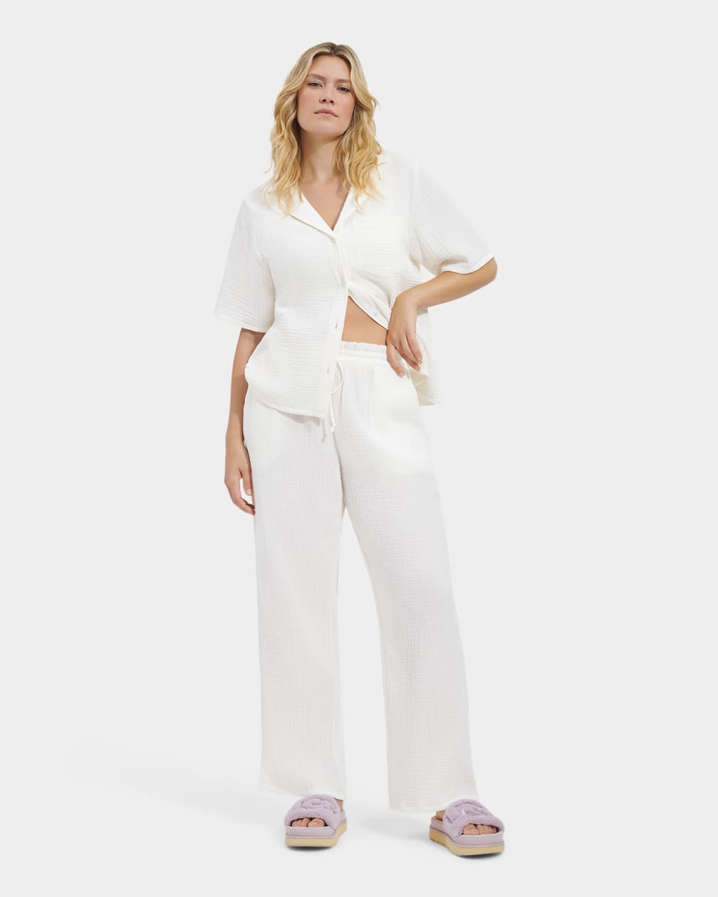 White Ugg Karrie Women Pants | 206394-SFQ