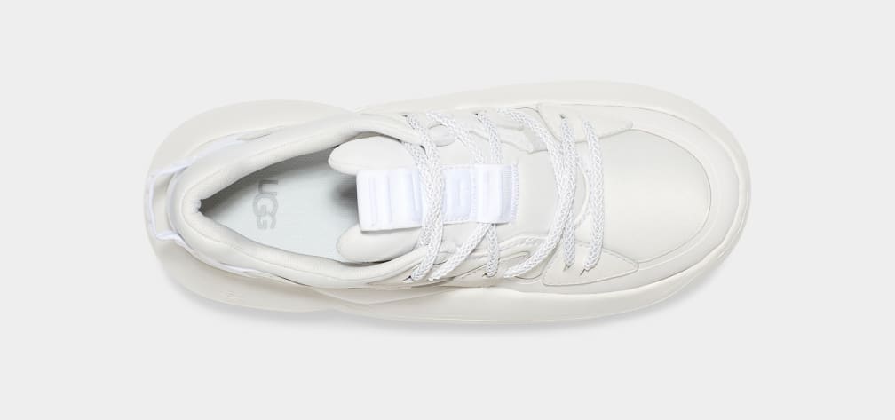 White Ugg LA Cloud Lace Women Sneakers | 317482-LHB