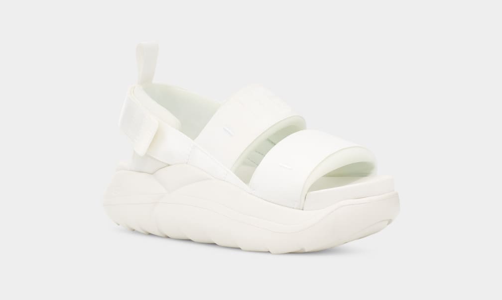 White Ugg LA Cloud Sport Women Sandals | 729041-ZHS