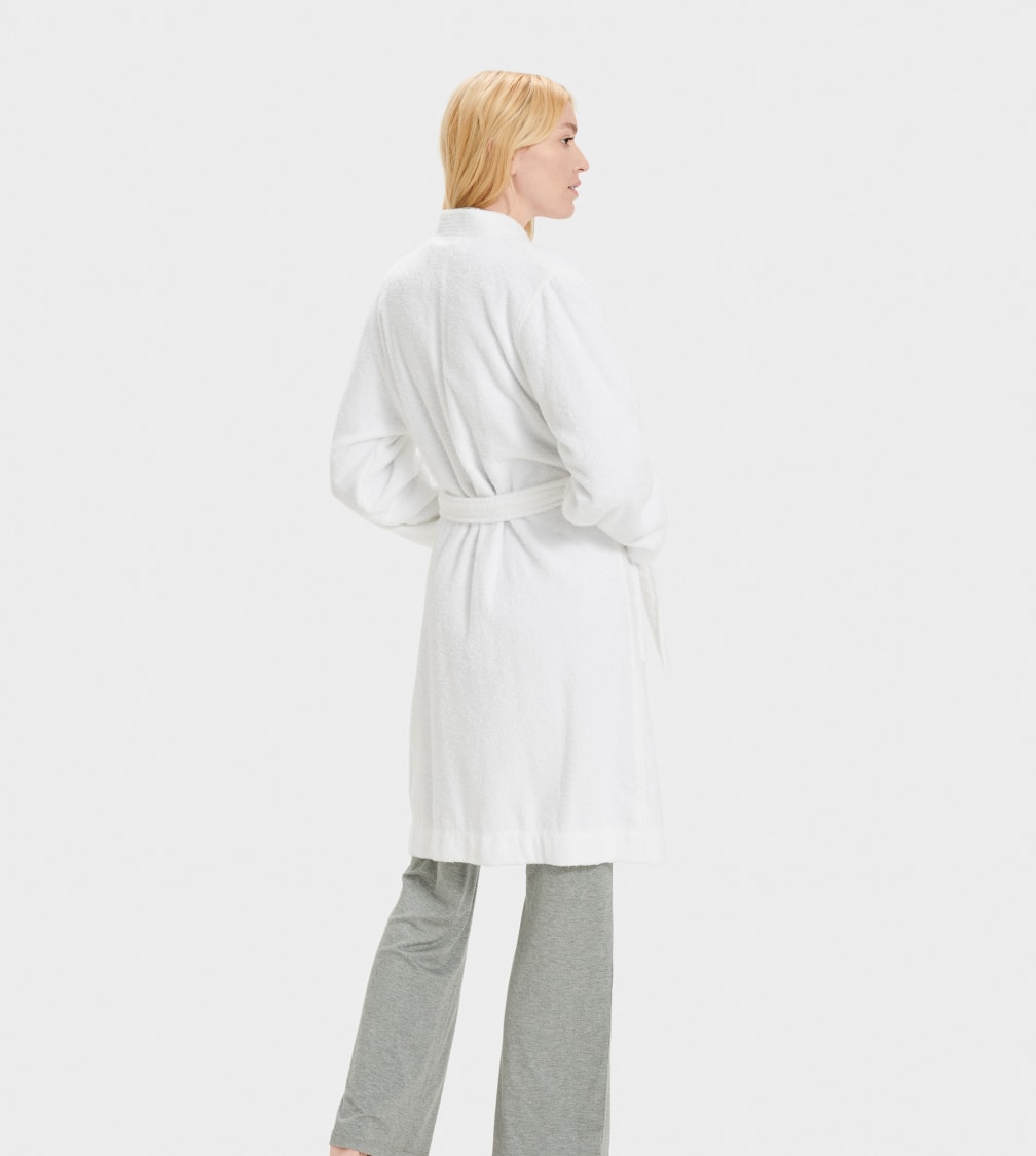 White Ugg Lorie Terry Robe Women Sleepwear | 103275-RGY