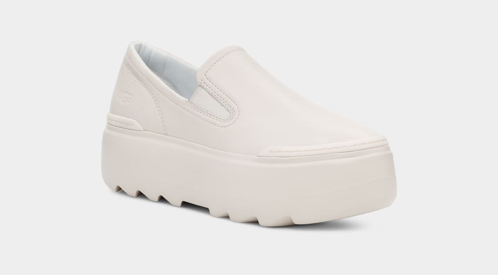 White Ugg Marin Mega Women Slip On | 689471-OUR