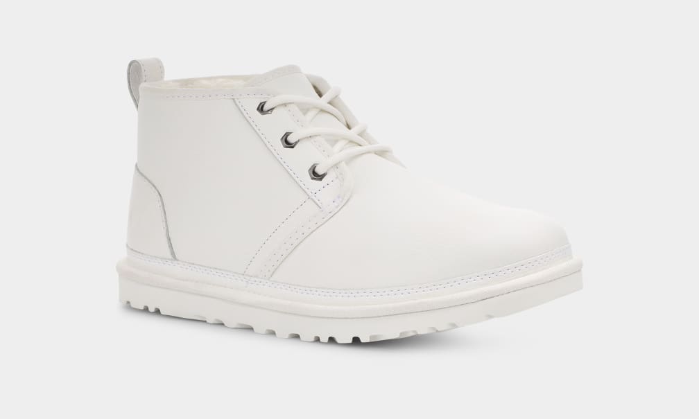 White Ugg Neumel Leather Men Boots | 132940-XQY