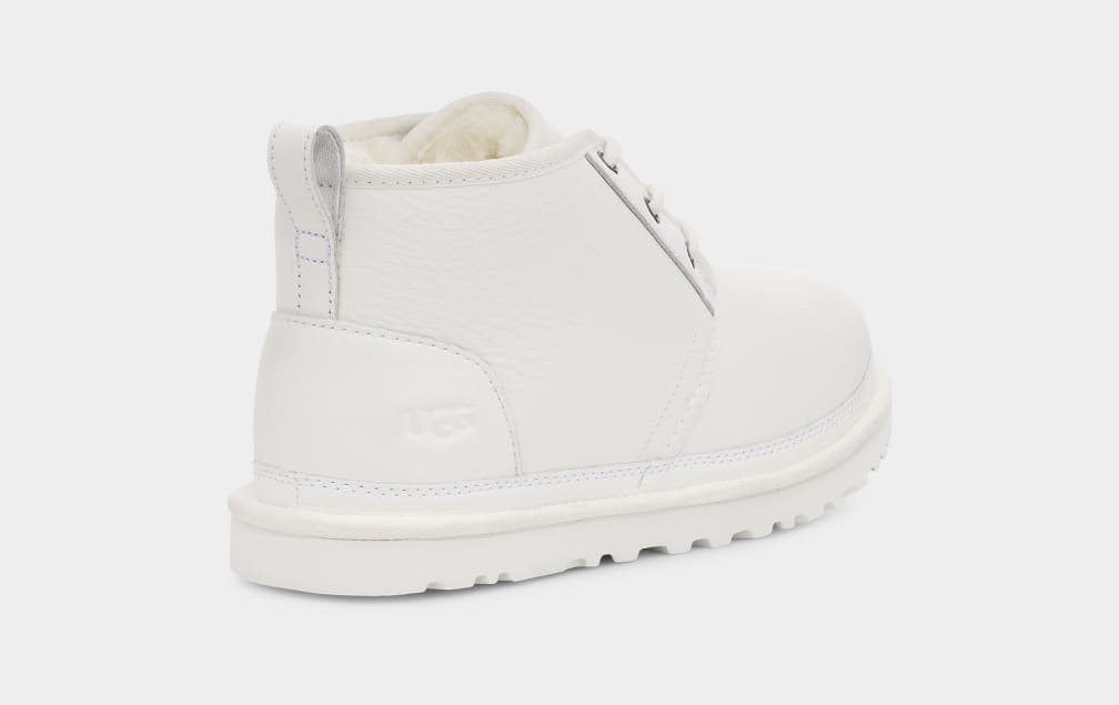 White Ugg Neumel Leather Men Boots | 132940-XQY