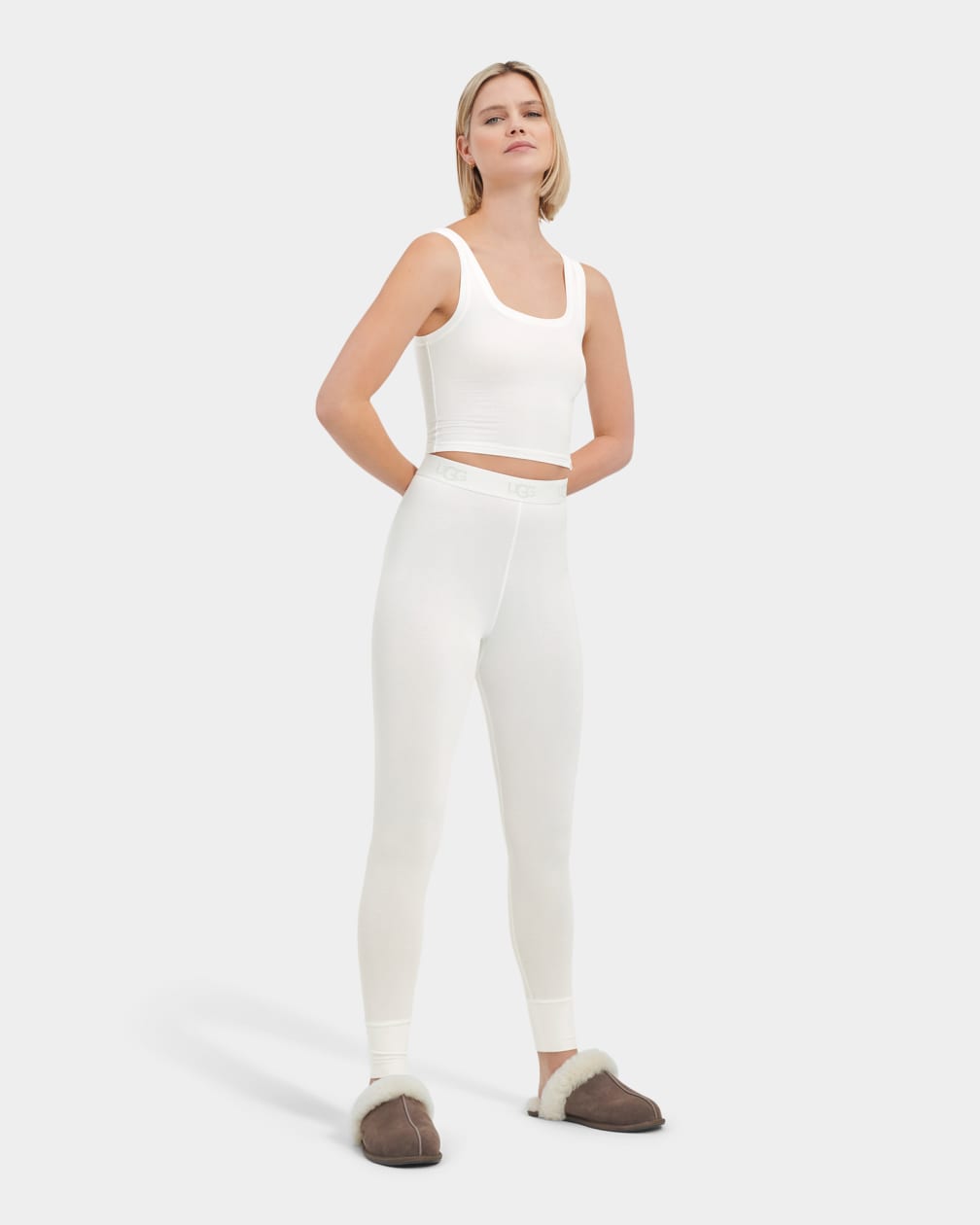 White Ugg Paloma Women Leggings | 562381-SLD