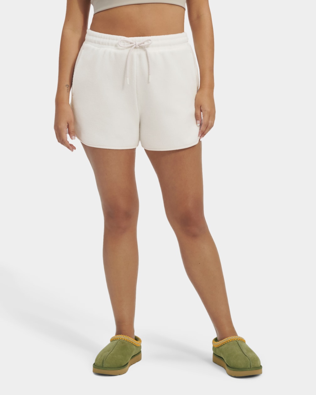 White Ugg Petria Sherpa Women Shorts | 912487-RPU