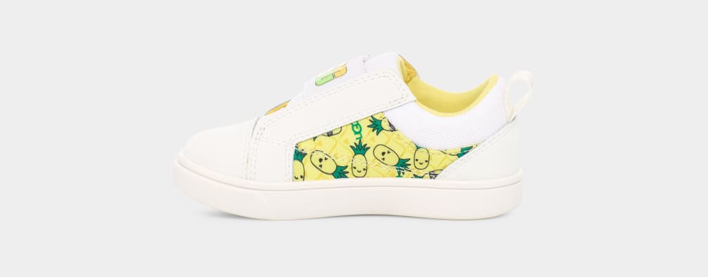 White Ugg Rennon Low Pineapple Stuffie Kids' Sneakers | 205387-KXF