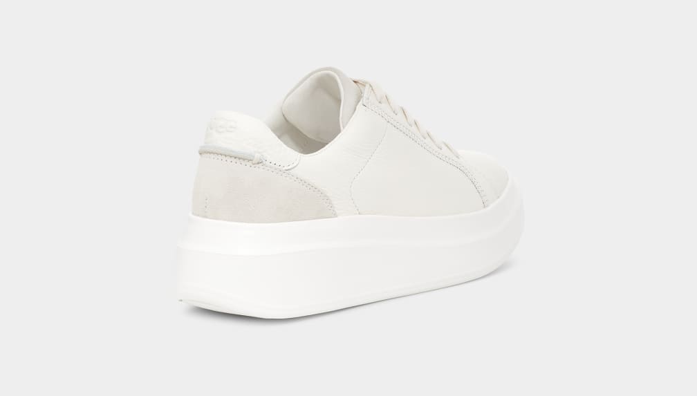 White Ugg Scape Lace Women Sneakers | 025348-NJQ