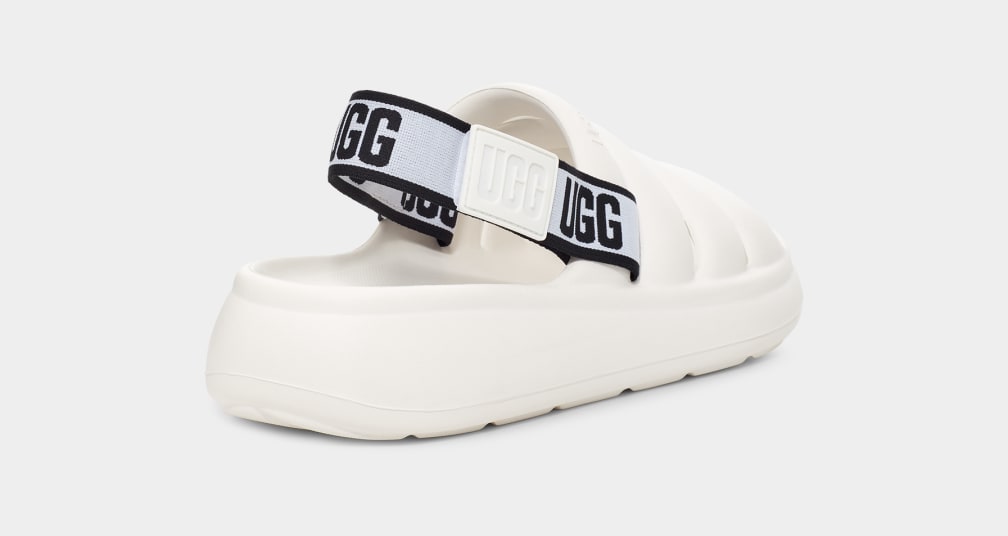 White Ugg Sport Yeah Men Sandals | 712945-VLS