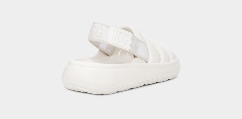 White Ugg Sport Yeah Women Slides | 867594-DCK