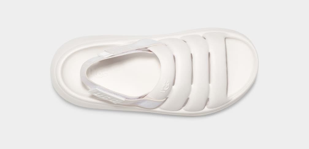 White Ugg Sport Yeah Women Slides | 867594-DCK