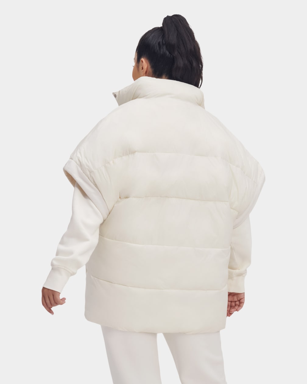 White Ugg Sydnee Reversible Puffer Women Vest | 421035-EJX