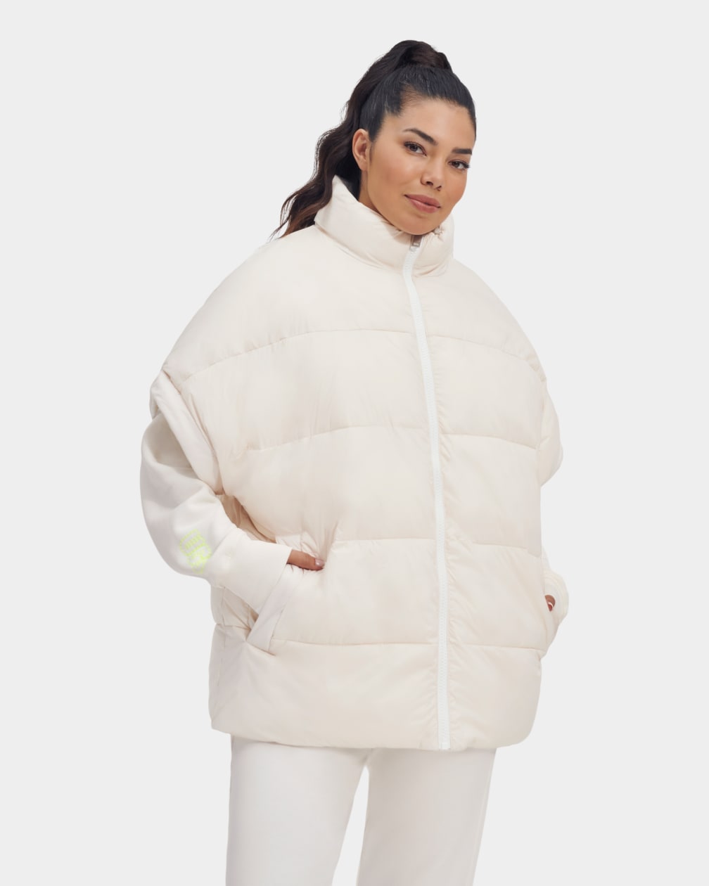 White Ugg Sydnee Reversible Puffer Women Vest | 421035-EJX