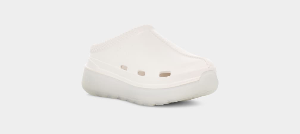 White Ugg Tasman Sport Kids' Sandals | 208671-CFN