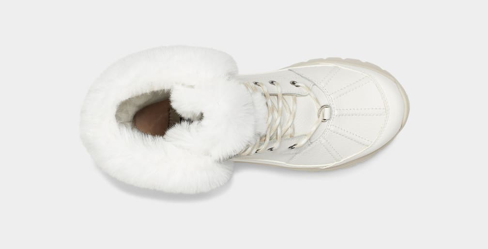 White Ugg Yose Fluff Women Boots | 604872-PQZ