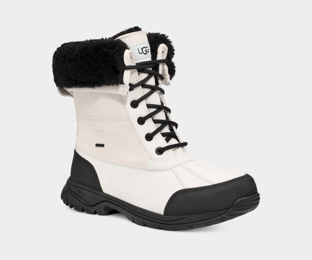 White / Black Ugg Butte Men Boots | 804315-YIP