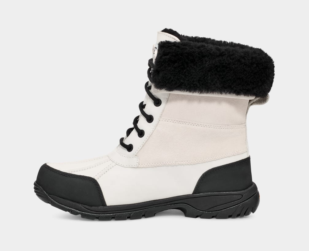 White / Black Ugg Butte Men Boots | 804315-YIP