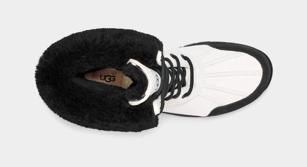 White / Black Ugg Butte Men Boots | 804315-YIP