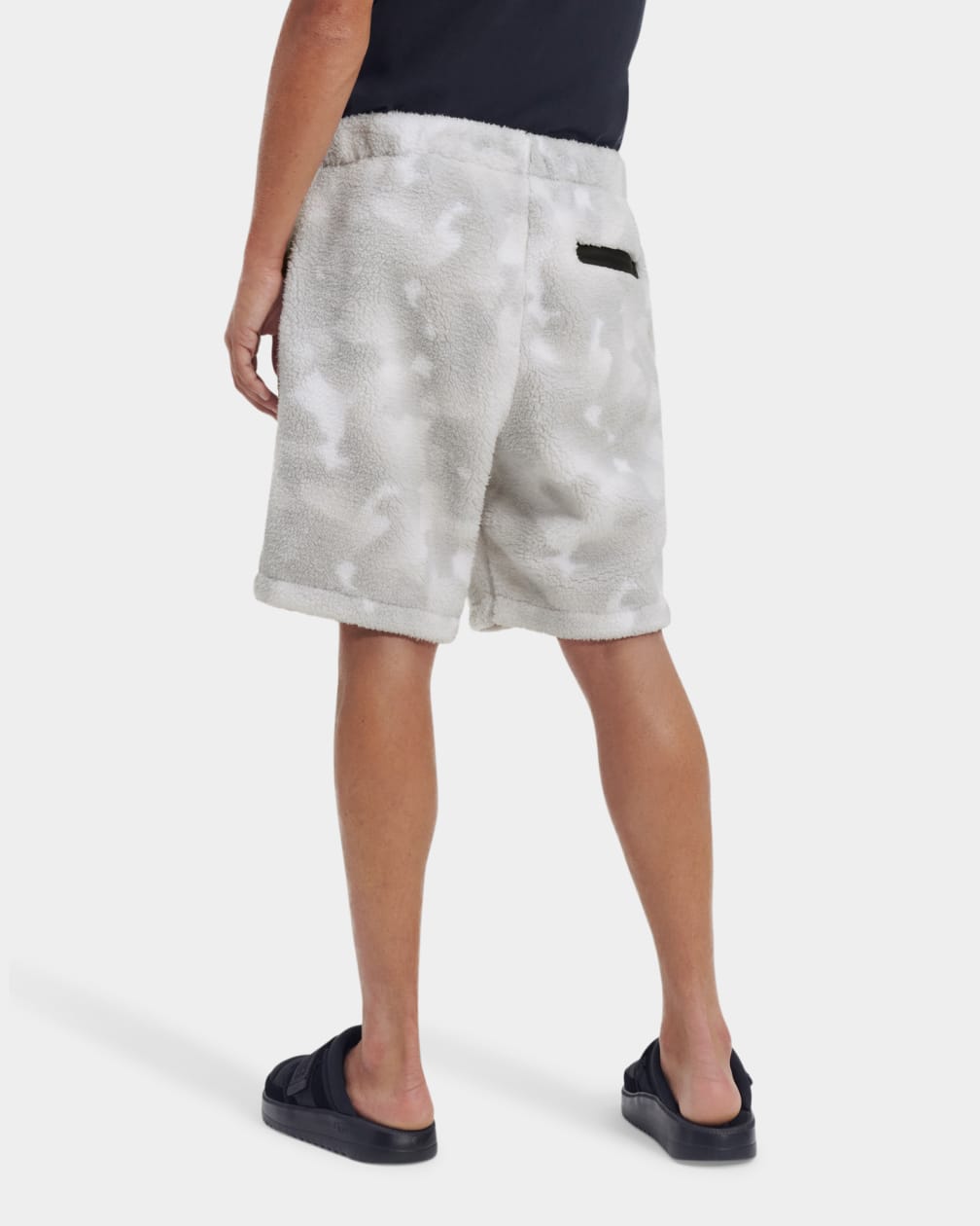 White / Camo Ugg Eckard Sherpa Men Shorts | 213967-UAW