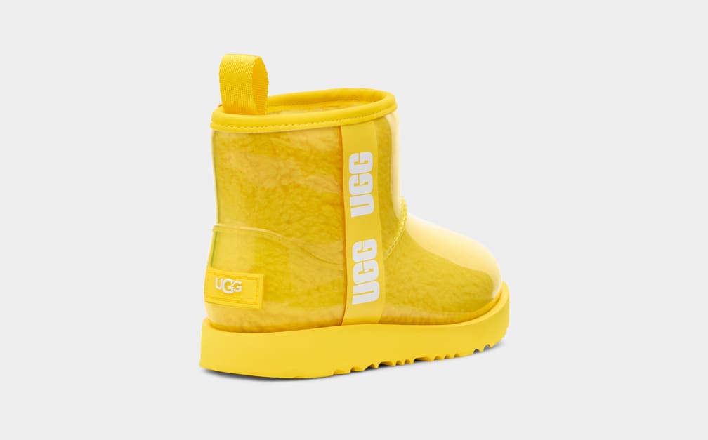 Yellow Ugg Classic Clear Mini II Kids' Boots | 691820-ZES