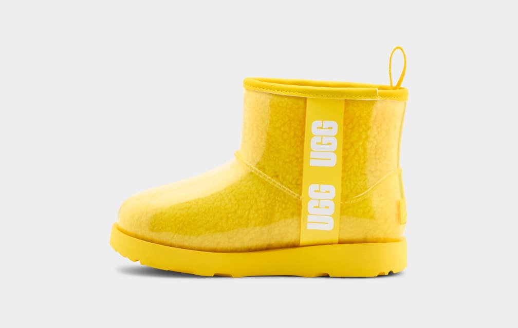 Yellow Ugg Classic Clear Mini II Kids' Boots | 571089-GOV