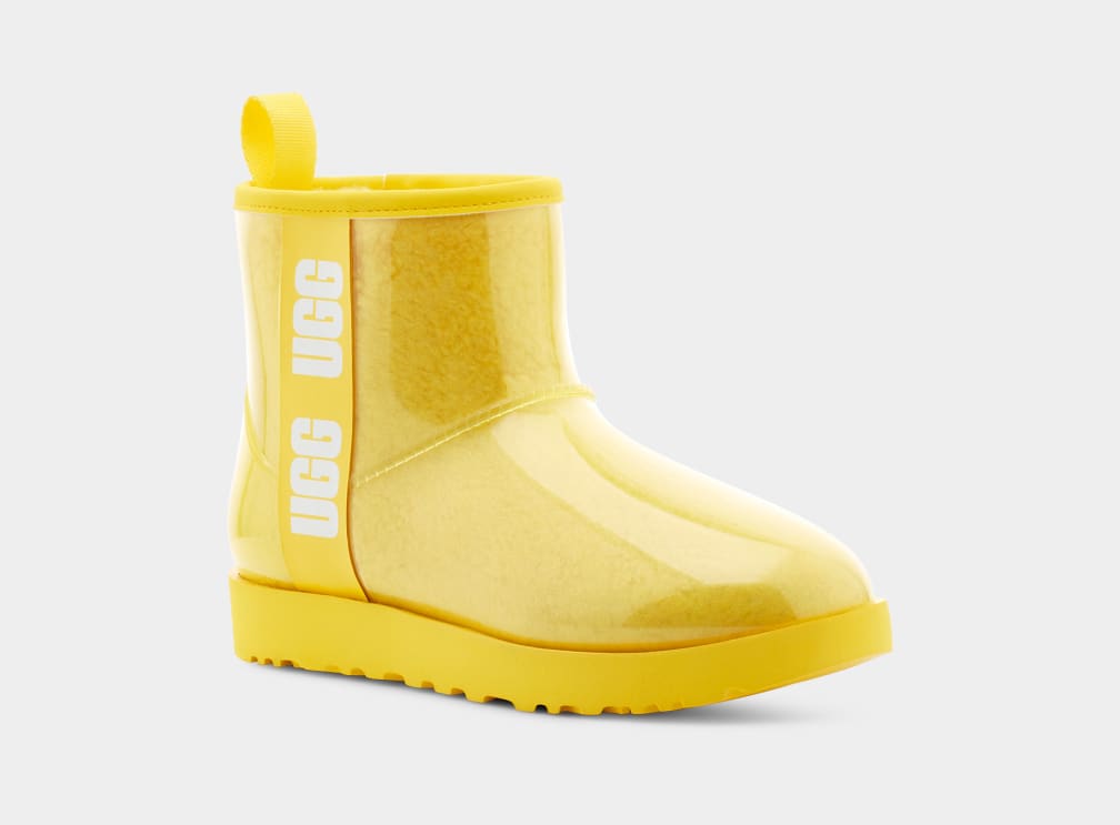 Yellow Ugg Classic Clear Mini Women Boots | 761805-BLI