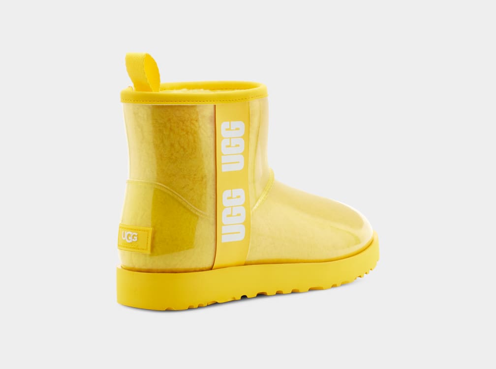 Yellow Ugg Classic Clear Mini Women Boots | 761805-BLI