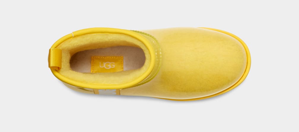 Yellow Ugg Classic Clear Mini Women Boots | 761805-BLI