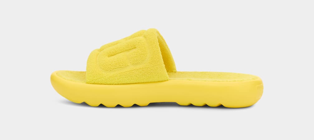 Yellow Ugg Mini Women Slides | 015682-SBX