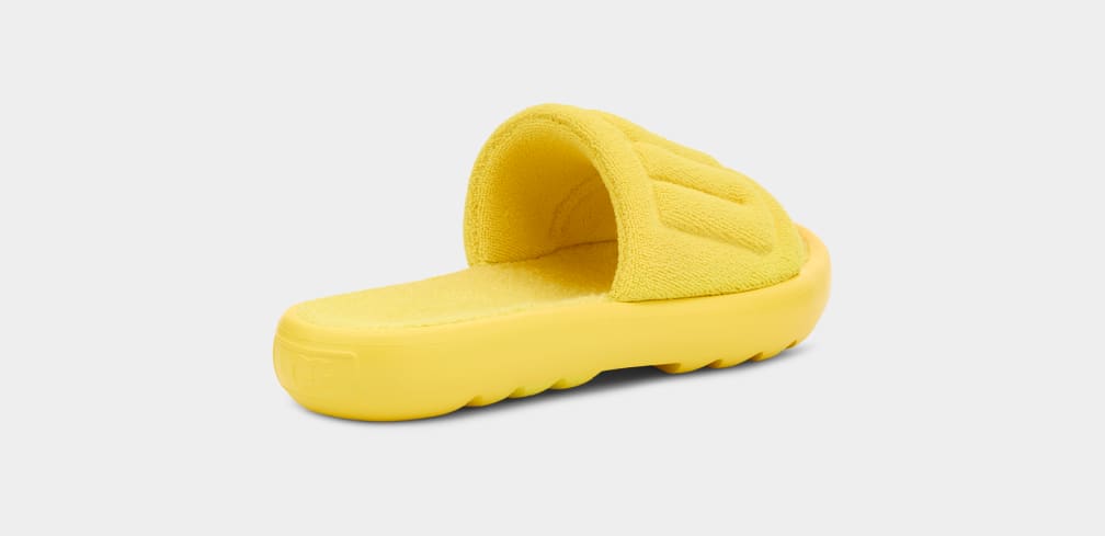 Yellow Ugg Mini Women Slides | 015682-SBX