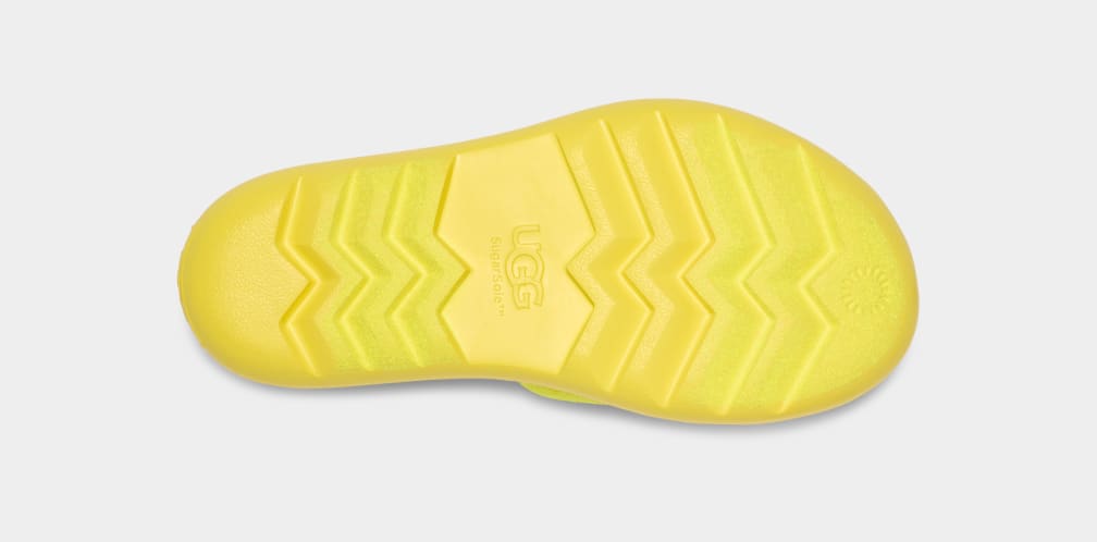 Yellow Ugg Mini Women Slides | 015682-SBX