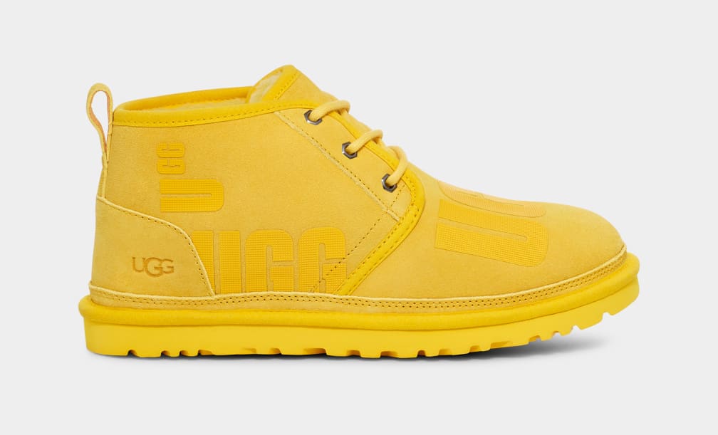 Yellow Ugg Neumel Scatter Graphic Men Boots | 715842-RLZ