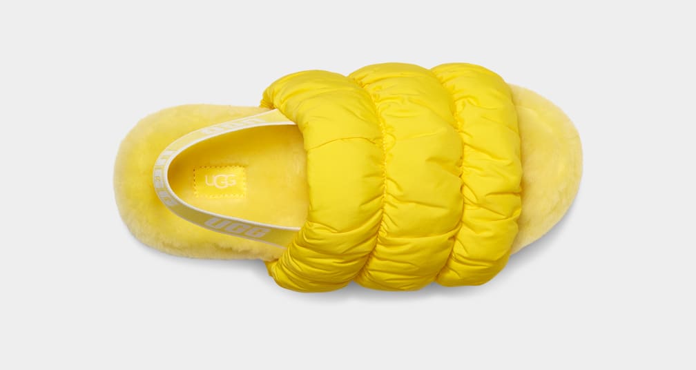 Yellow Ugg Scrunchita Women Slippers | 124973-TUN