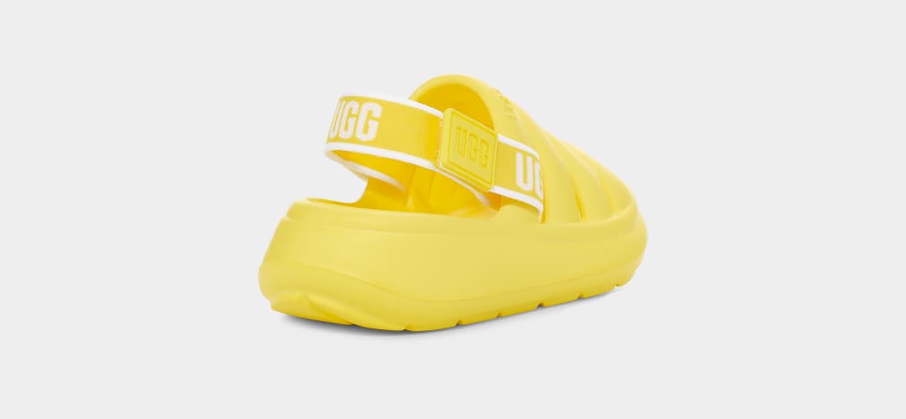 Yellow Ugg Sport Yeah Kids' Sandals | 625049-BON