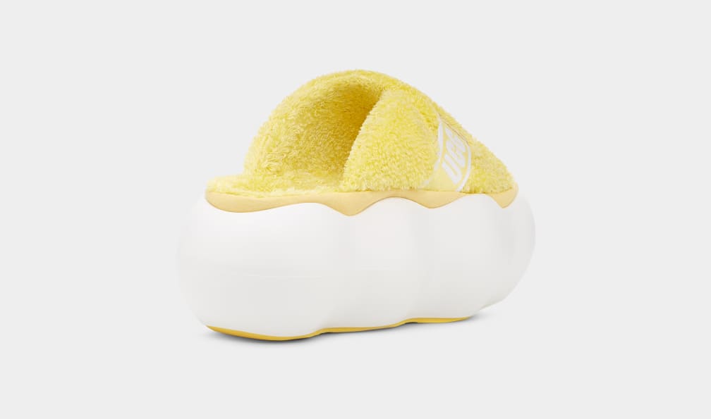 Yellow Ugg Sugarcloud Women Slides | 584093-MJK